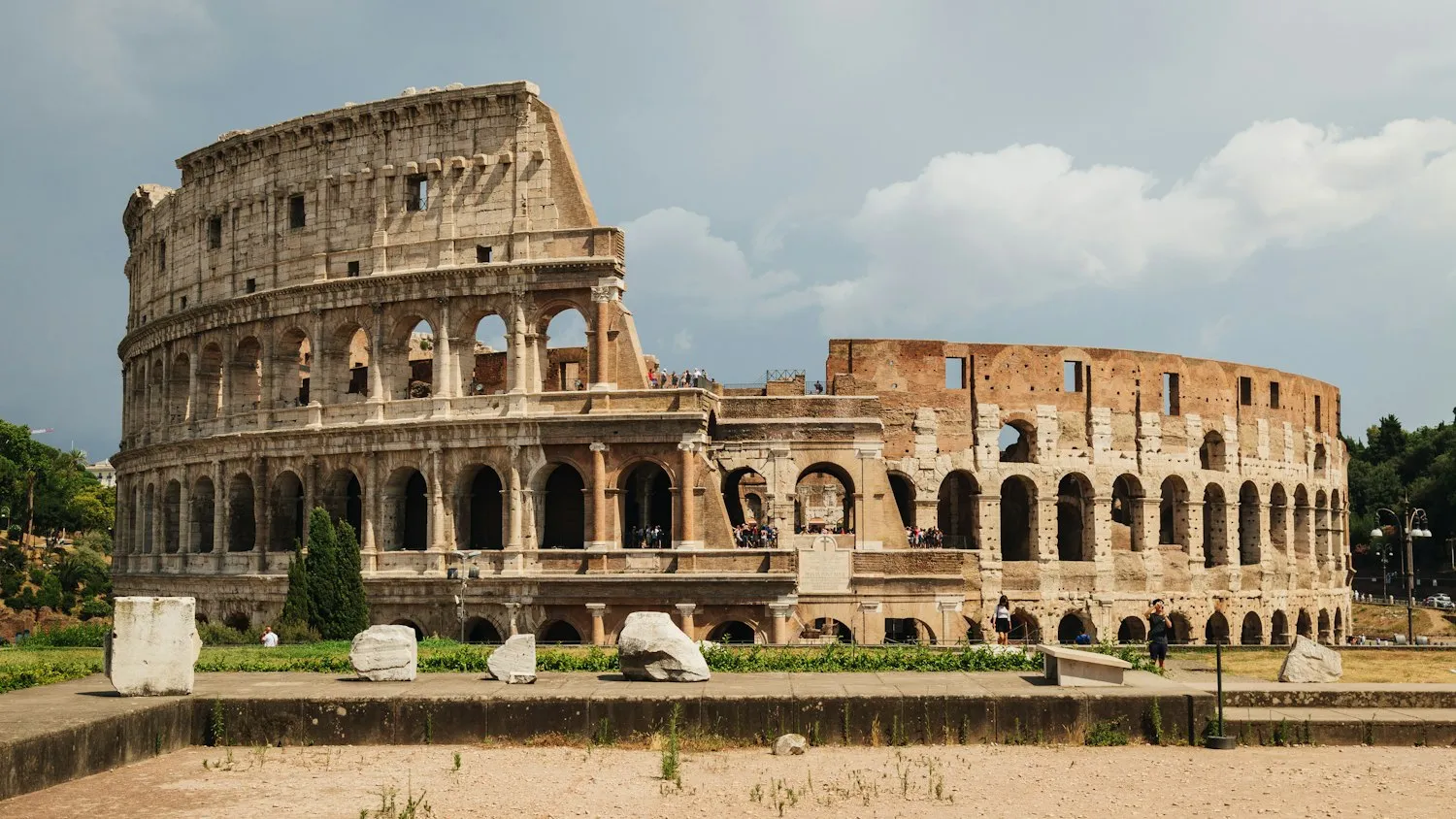 The Colosseum from the surrounding grounds