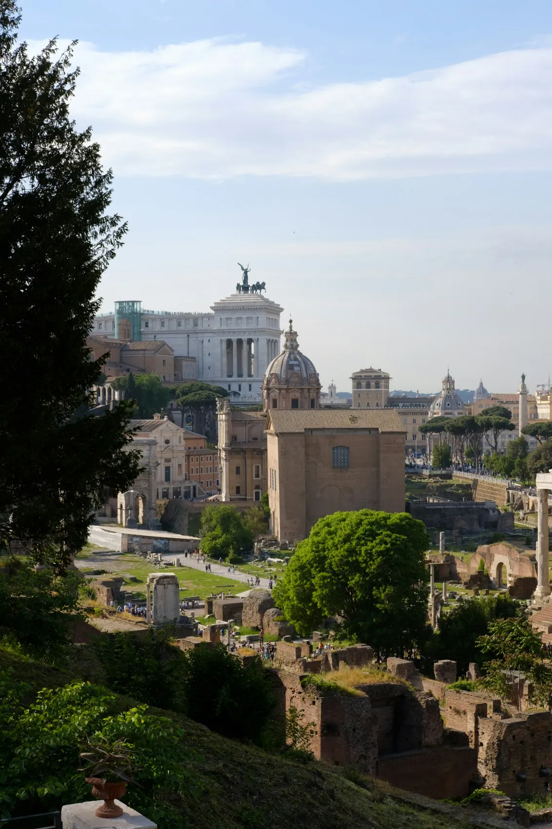 The Forum and modern Rome beyond