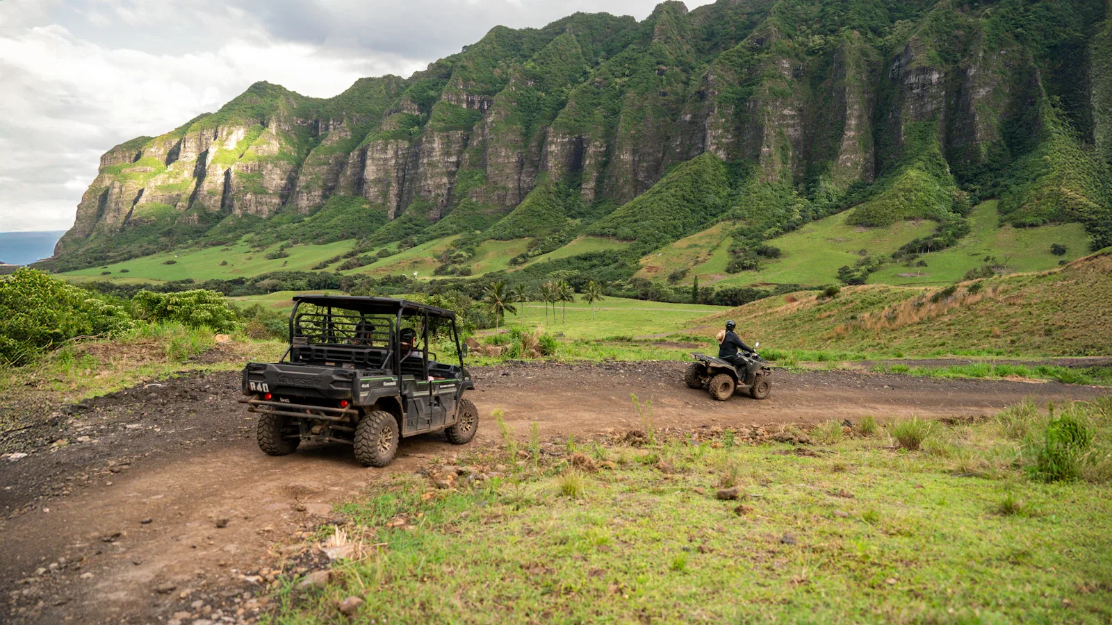 A separate UTV outing in the Kualoa valley