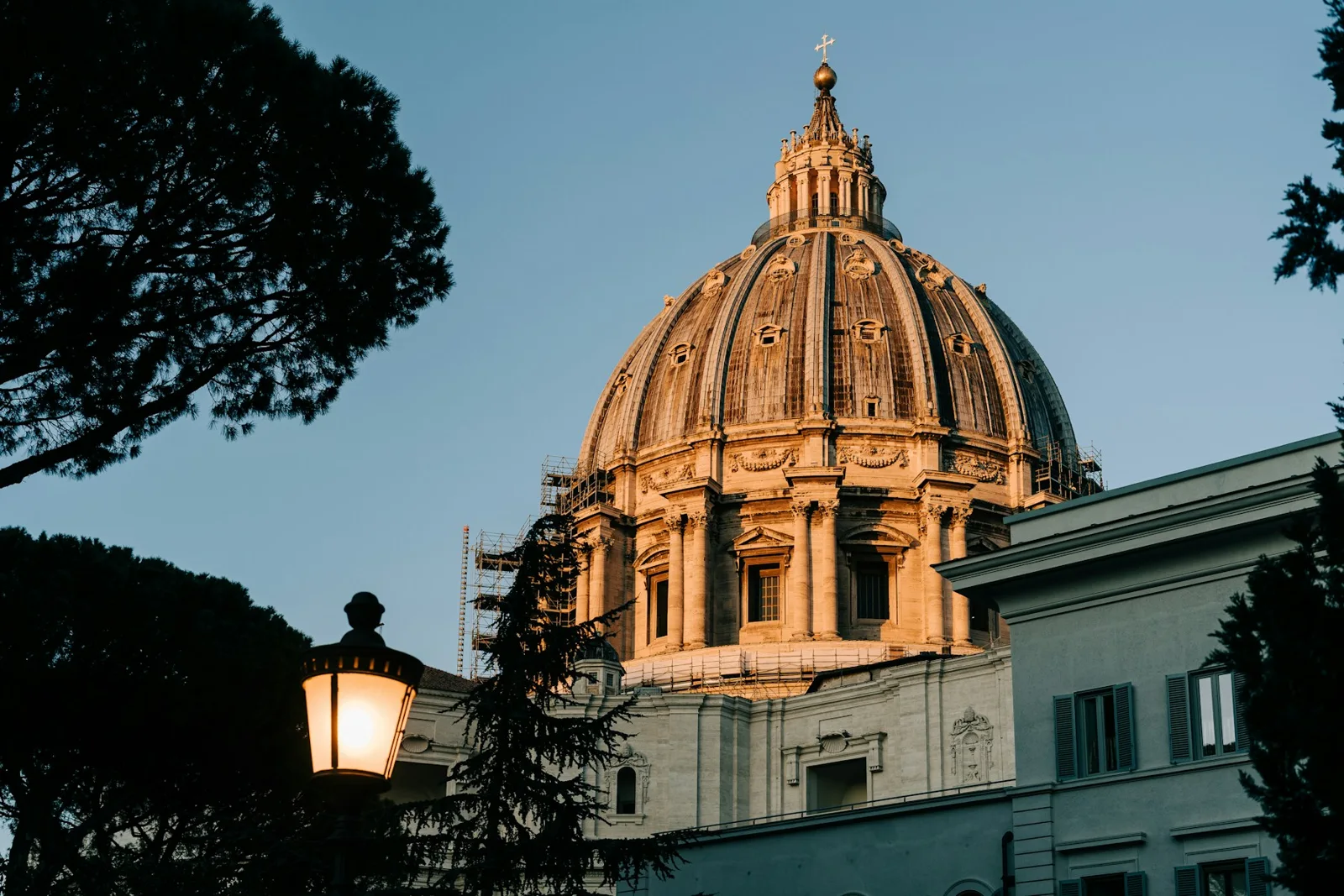 The dome of St. Peter’s Basilica in Vatican City