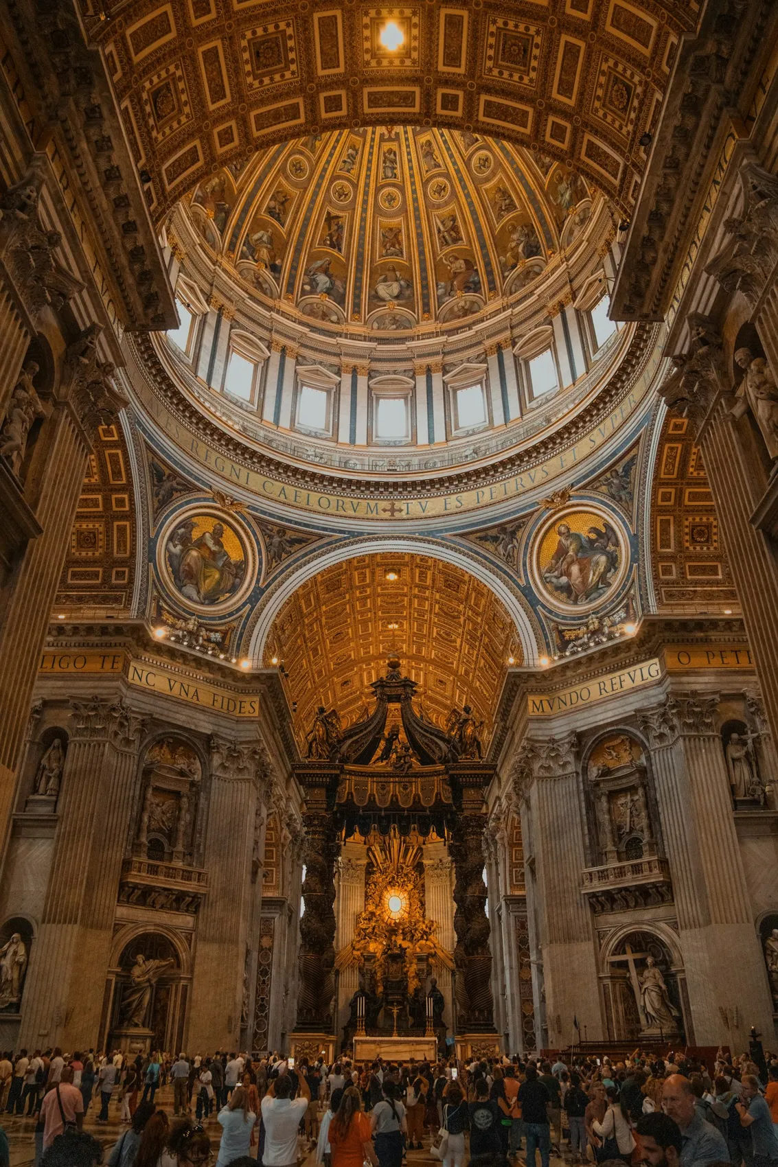The interior of St. Peter’s Basilica